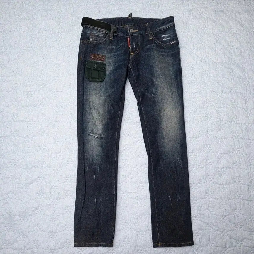 [BUNJANG] Dsquared2 DDC2 Patch Detail Denim Jeans / 디스퀘어드2 DDC2 패치 디스 데님