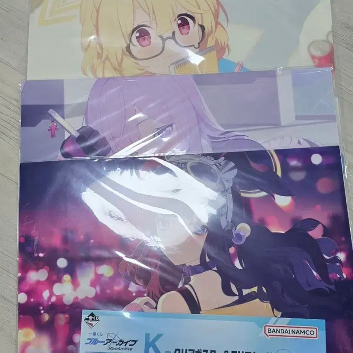 [BUNJANG] Blue Archive Engineer Department Bundle Set Clear Poster & Clear Card / 블루아카이브 이치방쿠지 k상 클리어포스터+클리어카드 앤지니어부 일괄