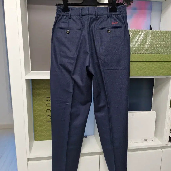 [BUNJANG] Gucci Logo Wool Slacks (Autumn/Winter) / 국내판새상품)구찌 로고 울 슬랙스 (추동)