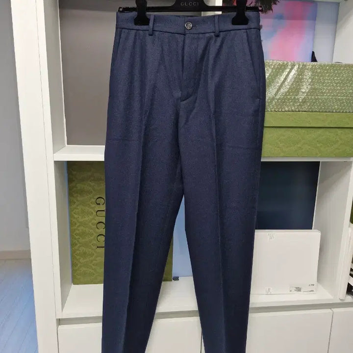 [BUNJANG] Gucci Logo Wool Slacks (Autumn/Winter) / 국내판새상품)구찌 로고 울 슬랙스 (추동)