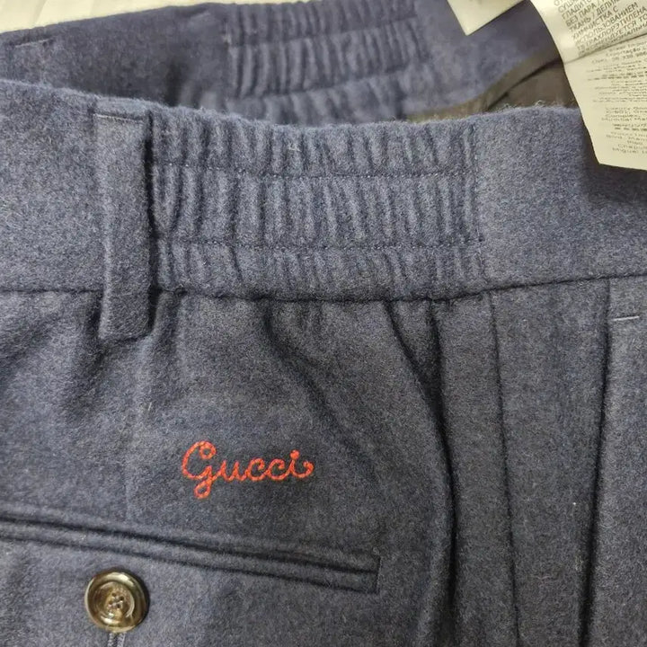 [BUNJANG] Gucci Logo Wool Slacks (Autumn/Winter) / 국내판새상품)구찌 로고 울 슬랙스 (추동)