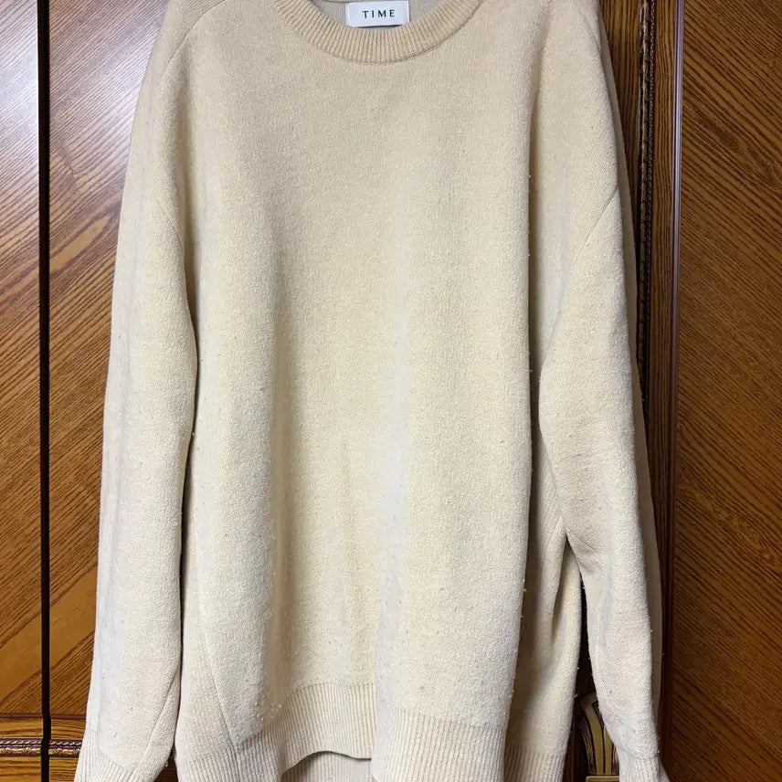 [BUNJANG] Time Homme Wool Blend Boucle Knit Top / 타임옴므 울 블렌드 부클 라운드넥 니트 탑 105사이즈