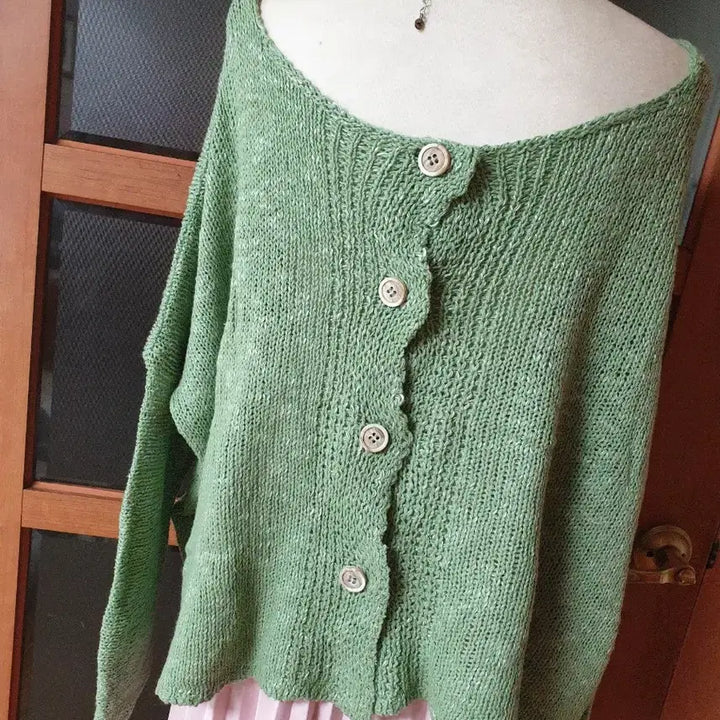 [BUNJANG] Grunge Two-Way Knit Cardigan Mint Green / (새제품)그런지 투웨이 니트&amp;가디건 민트그린