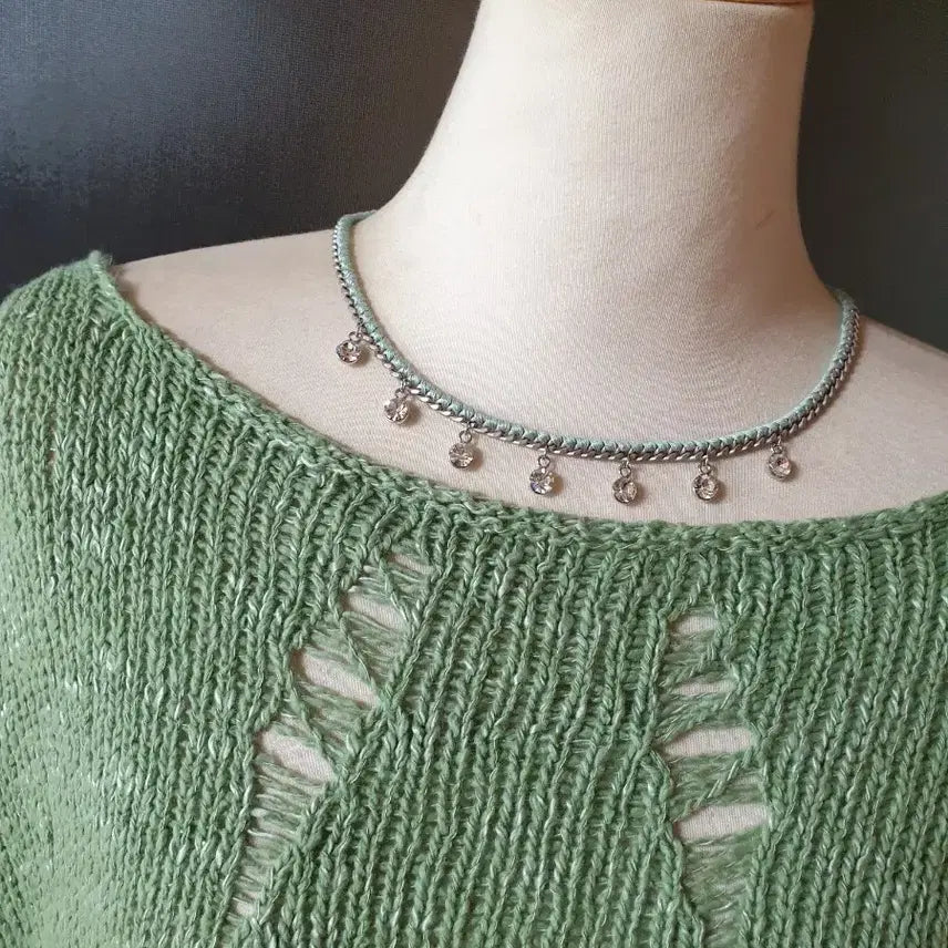 [BUNJANG] Grunge Two-Way Knit Cardigan Mint Green / (새제품)그런지 투웨이 니트&amp;가디건 민트그린