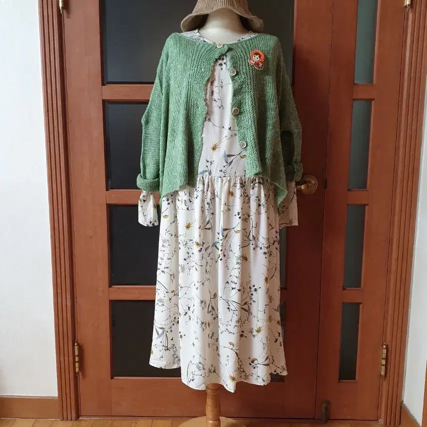 [BUNJANG] Grunge Two-Way Knit Cardigan Mint Green / (새제품)그런지 투웨이 니트&amp;가디건 민트그린
