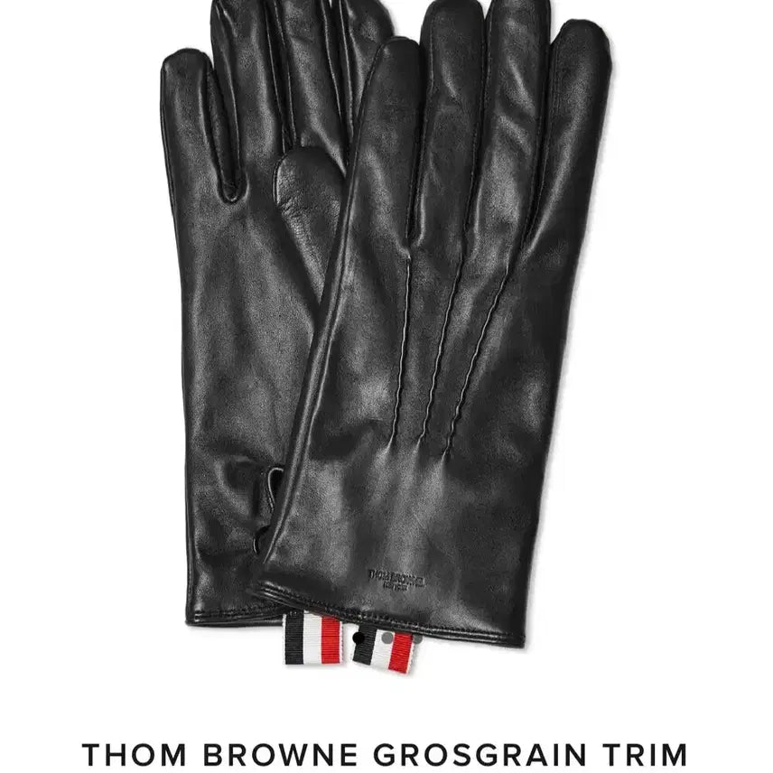 [BUNJANG] Thom Browne Leather Classic Gloves (Lambskin/Cashmere) - Women&