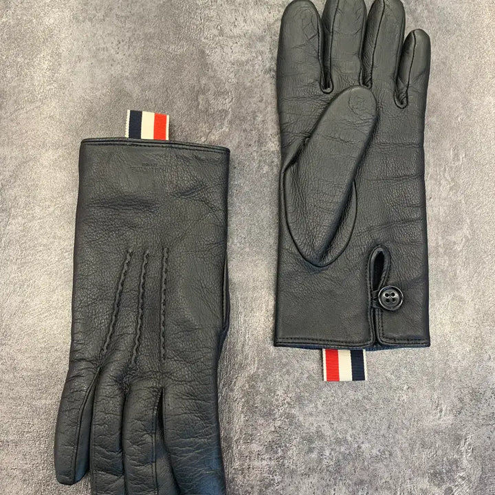 [BUNJANG] Thom Browne Leather Classic Gloves (Lambskin/Cashmere) - Women&