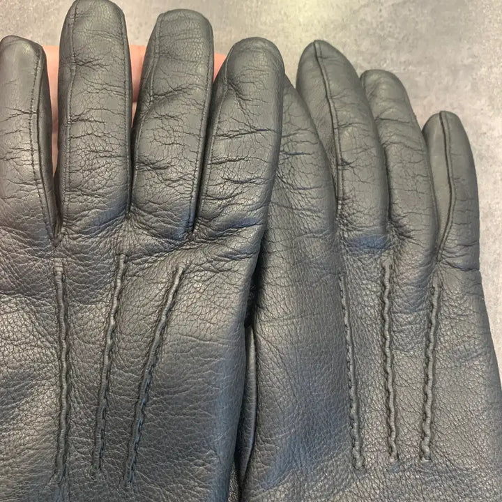 [BUNJANG] Thom Browne Leather Classic Gloves (Lambskin/Cashmere) - Women&