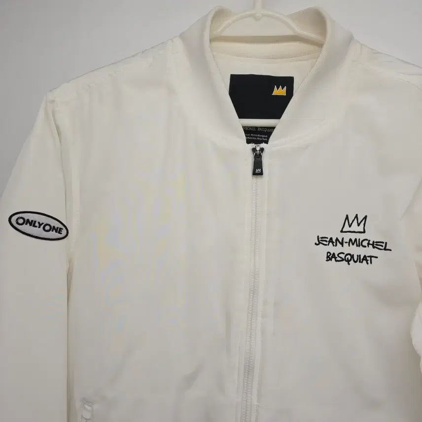 [BUNJANG] Basquiat White Bomber Jacket / 바스키아 화이트 봄버 자켓