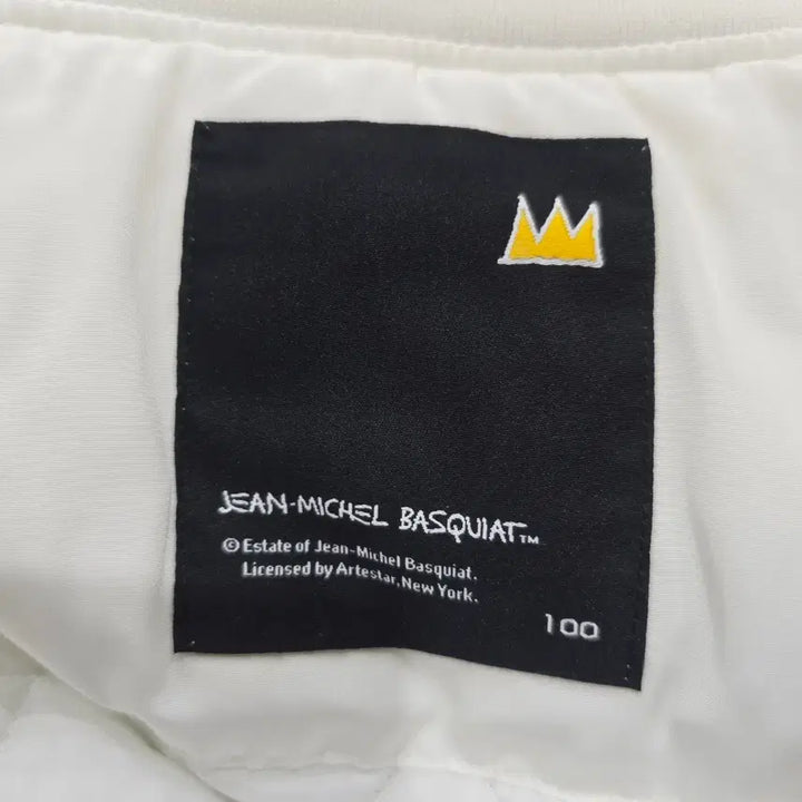 [BUNJANG] Basquiat White Bomber Jacket / 바스키아 화이트 봄버 자켓