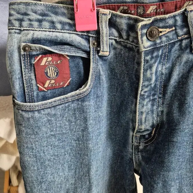 [BUNJANG] Pelle Pelle Denim Wide Leg Jeans / Pelle Pelle 데님 통바지