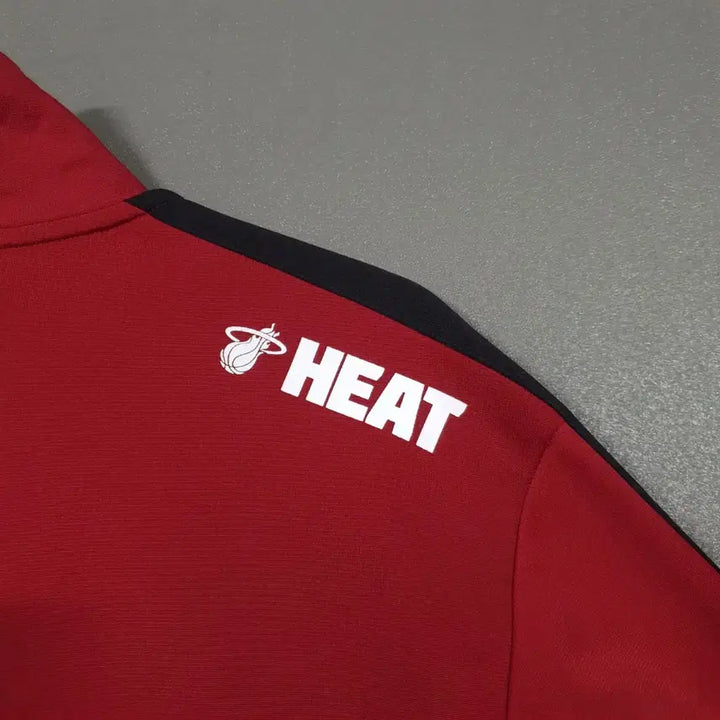 [BUNJANG] Adidas Miami Heat Burgundy Track Top Jersey / 아디다스 희귀 대장급 NBA 마이애미 히트 버건디 트랙탑 볼드 삼선 져지