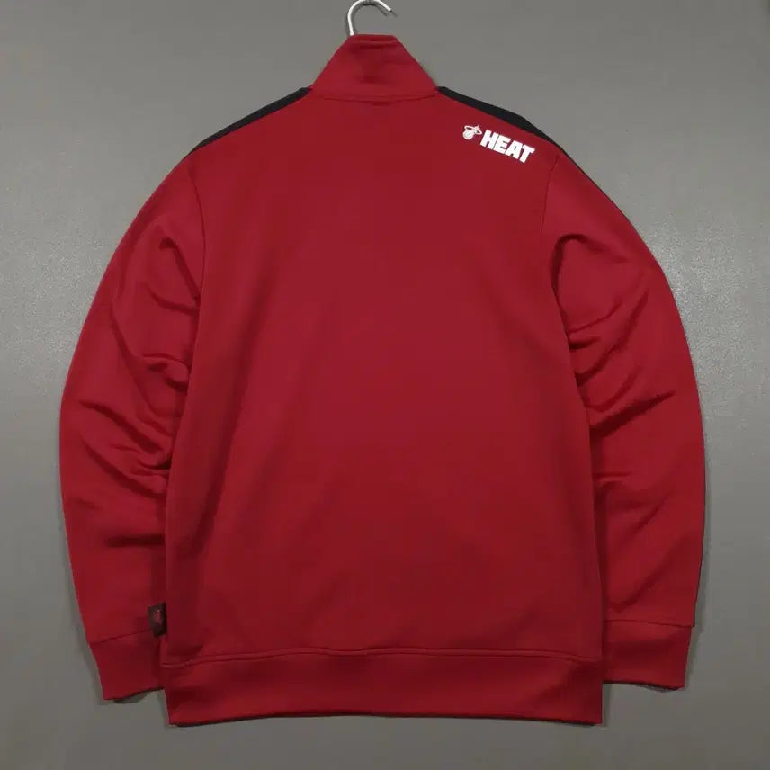 [BUNJANG] Adidas Miami Heat Burgundy Track Top Jersey / 아디다스 희귀 대장급 NBA 마이애미 히트 버건디 트랙탑 볼드 삼선 져지