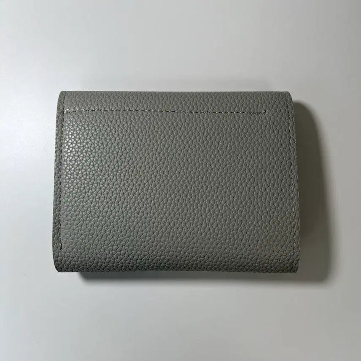 [BUNJANG] Love Leather Lettering Wallet / 러브 레더 편지 반지갑 회색