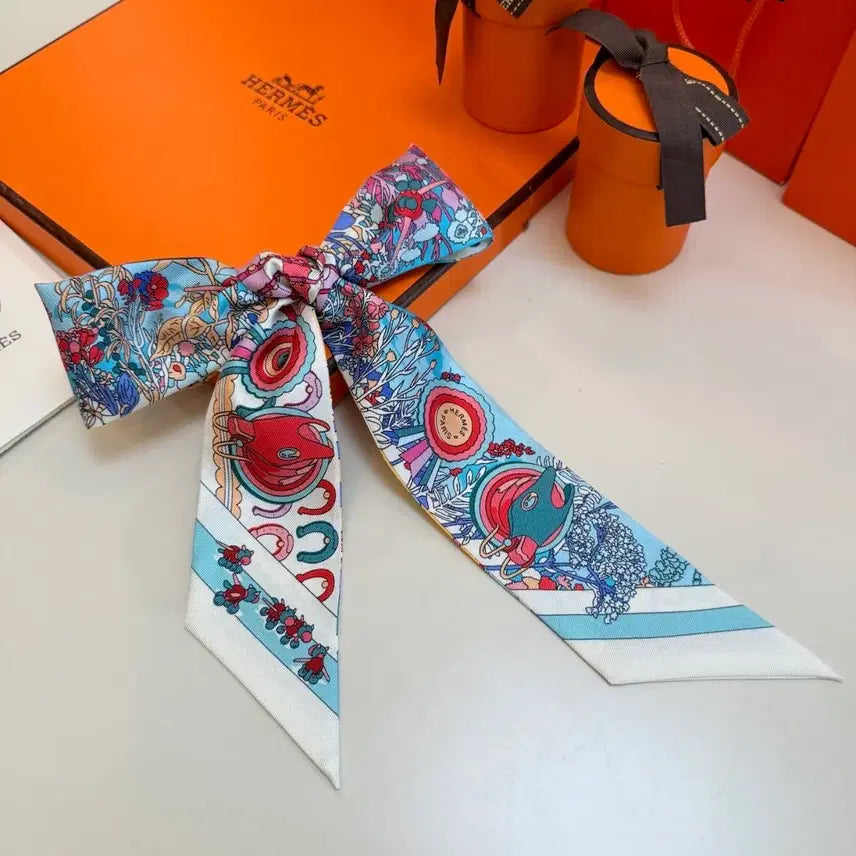 [BUNJANG] Hermes Twilly Silk Scarf / 에르메스 트윌리 스카프