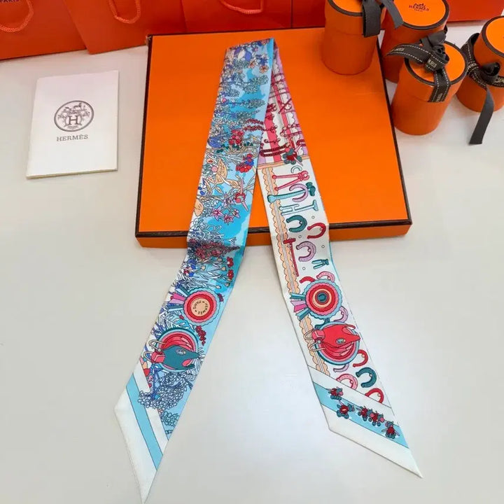 [BUNJANG] Hermes Twilly Silk Scarf / 에르메스 트윌리 스카프