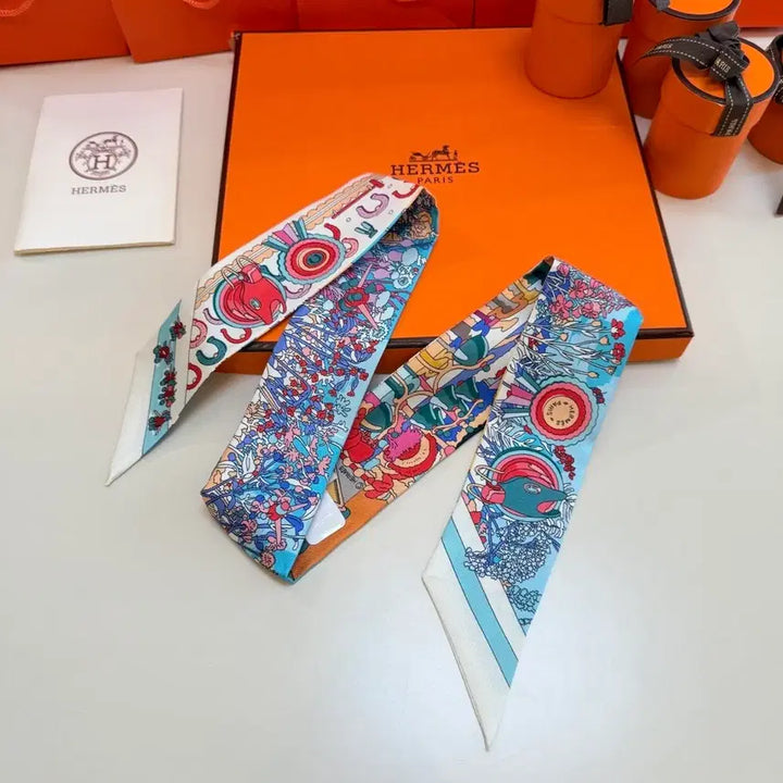 [BUNJANG] Hermes Twilly Silk Scarf / 에르메스 트윌리 스카프
