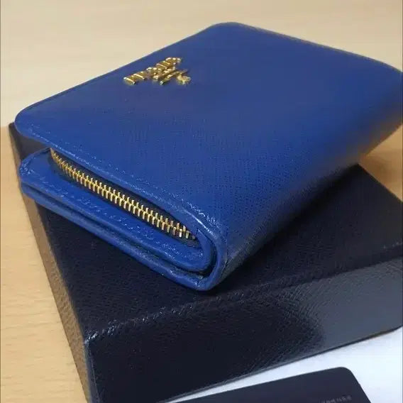 [BUNJANG] Prada Saffiano Wallet / 프라다 사피아노 반지갑/지갑 블루 정품A급(감정O)