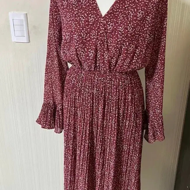[BUNJANG] Floral Print Long Dress / 스프링 원피스 프리사이즈