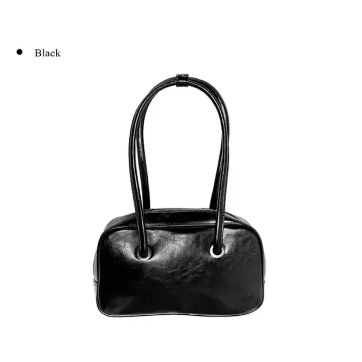 [BUNJANG] One More Square Leather Shoulder Bag - Black / 애니원모어 호라 스퀘어 사각 레더 숄더백 블랙