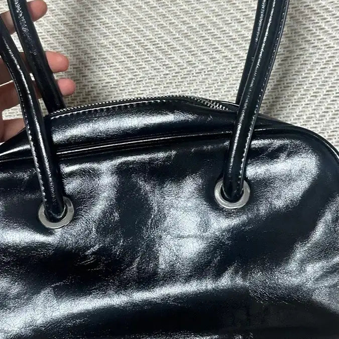 [BUNJANG] One More Square Leather Shoulder Bag - Black / 애니원모어 호라 스퀘어 사각 레더 숄더백 블랙