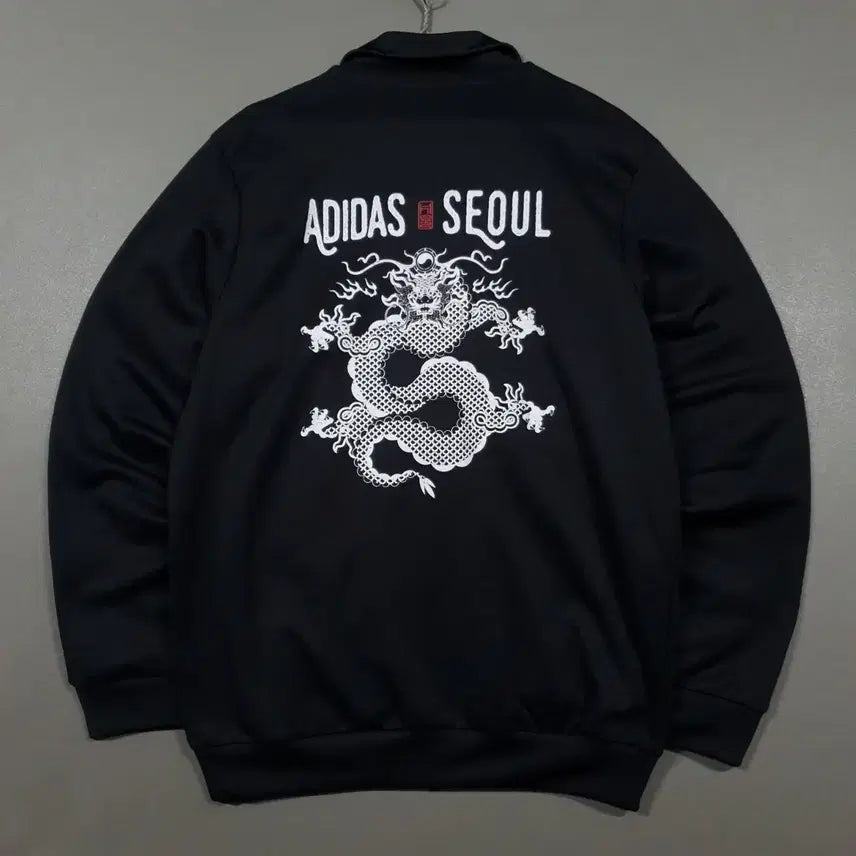 [BUNJANG] Adidas Europa Beckenbauer Track Top Jersey Black XL / XL) 아디다스 유로파 대장급 드래곤 커스텀 베켄바우어 트랙탑 져지 블랙