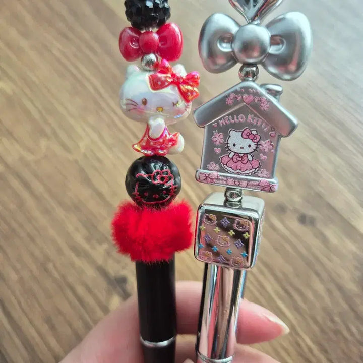 [BUNJANG] DIY Kitty Heart Bead Pen / 키티 하트 비즈 DIY 볼꾸 볼펜