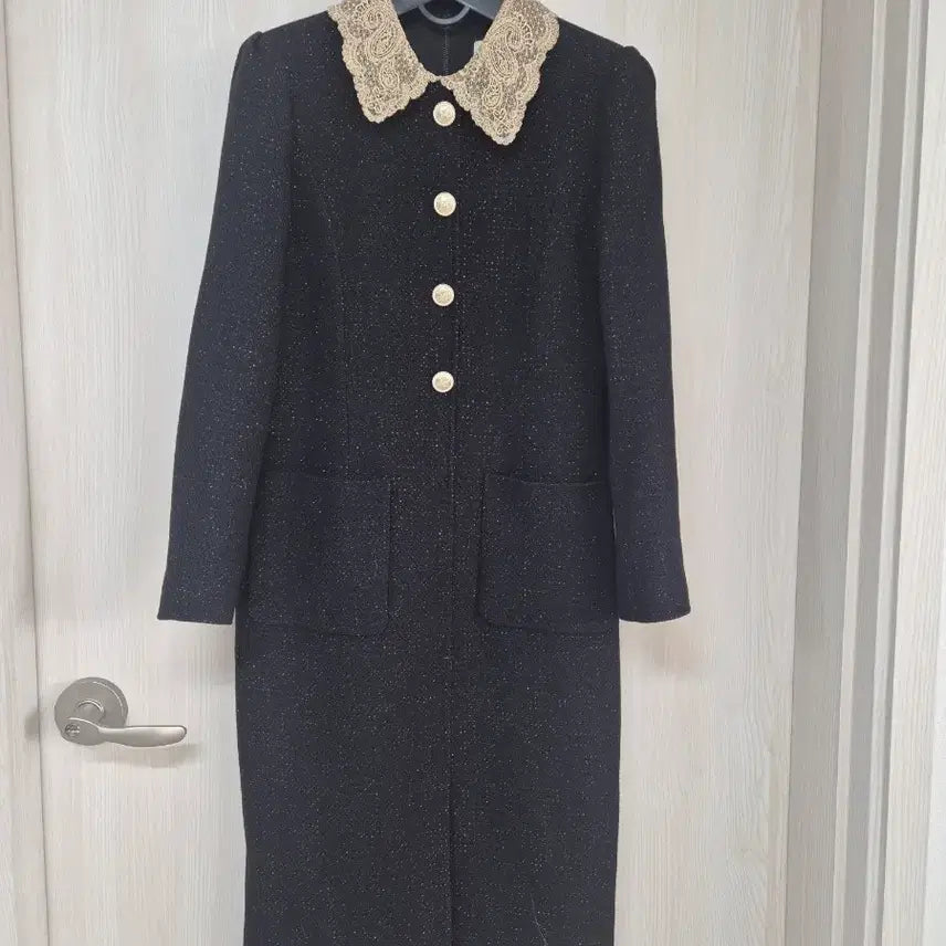 [BUNJANG] MojoSphin Gold Thread Tweed Dress / 모조에스핀 금사 트위드원피스