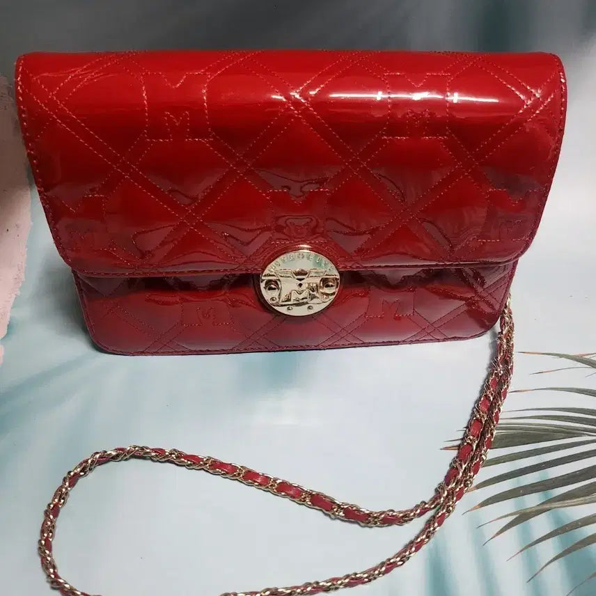 [BUNJANG] Metrocity Quilted Crossbody Bag / 레드색  메트로시티 가방