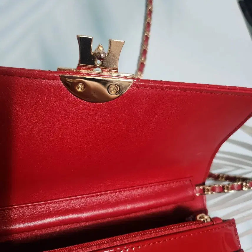 [BUNJANG] Metrocity Quilted Crossbody Bag / 레드색  메트로시티 가방