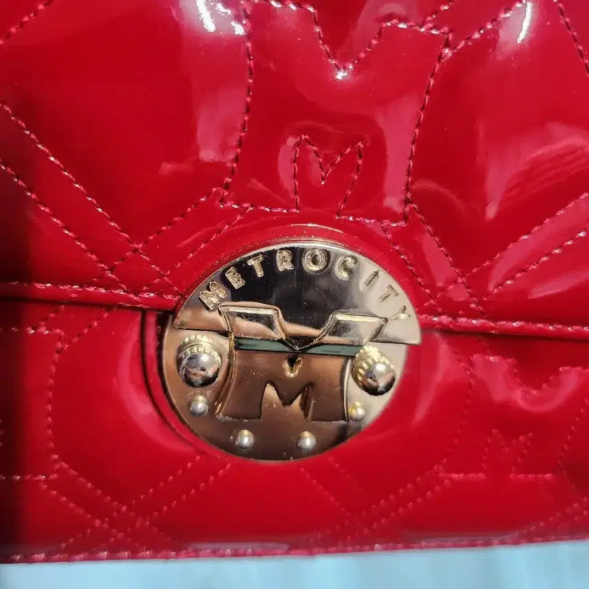 [BUNJANG] Metrocity Quilted Crossbody Bag / 레드색  메트로시티 가방