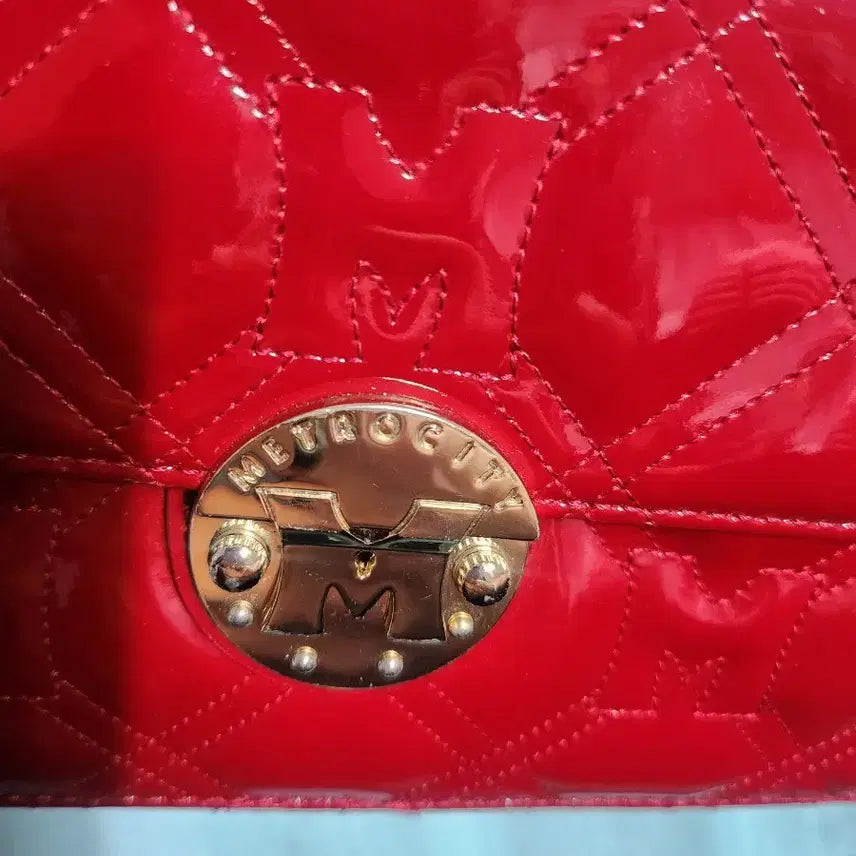 [BUNJANG] Metrocity Quilted Crossbody Bag / 레드색  메트로시티 가방