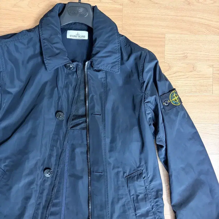[BUNJANG] Stone Island Micro Reps Coat - Black / 스톤아일랜드 마이크로랩스 코트 블랙 새제품급