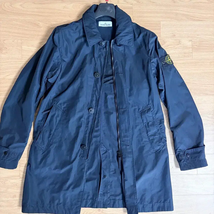 [BUNJANG] Stone Island Micro Reps Coat - Black / 스톤아일랜드 마이크로랩스 코트 블랙 새제품급