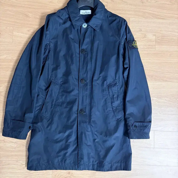 [BUNJANG] Stone Island Micro Reps Coat - Black / 스톤아일랜드 마이크로랩스 코트 블랙 새제품급