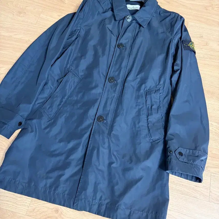 [BUNJANG] Stone Island Micro Reps Coat - Black / 스톤아일랜드 마이크로랩스 코트 블랙 새제품급