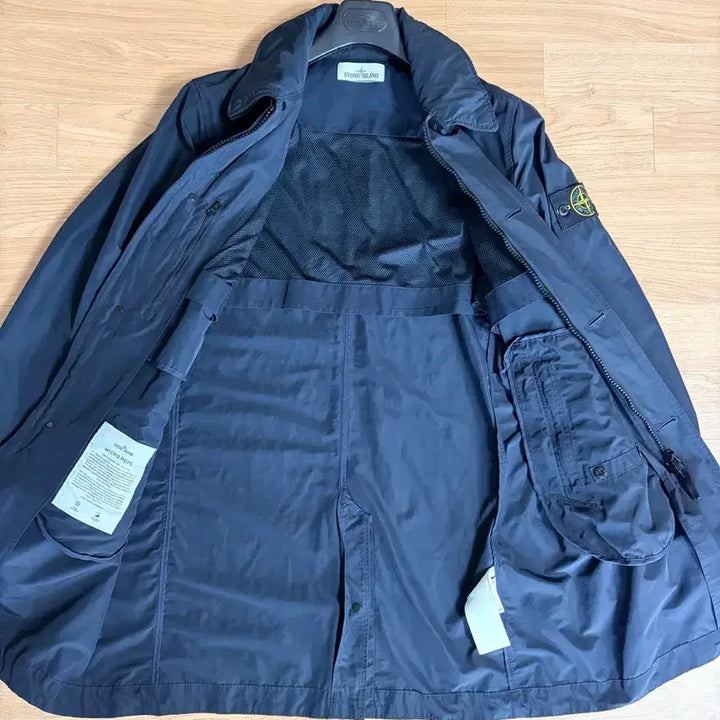 [BUNJANG] Stone Island Micro Reps Coat - Black / 스톤아일랜드 마이크로랩스 코트 블랙 새제품급