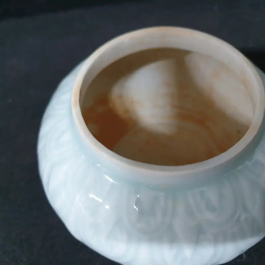 [BUNJANG] Song Dynasty Celadon Porcelain Box / (수원만물) 화훼문 조각문양의 송대 영청 함