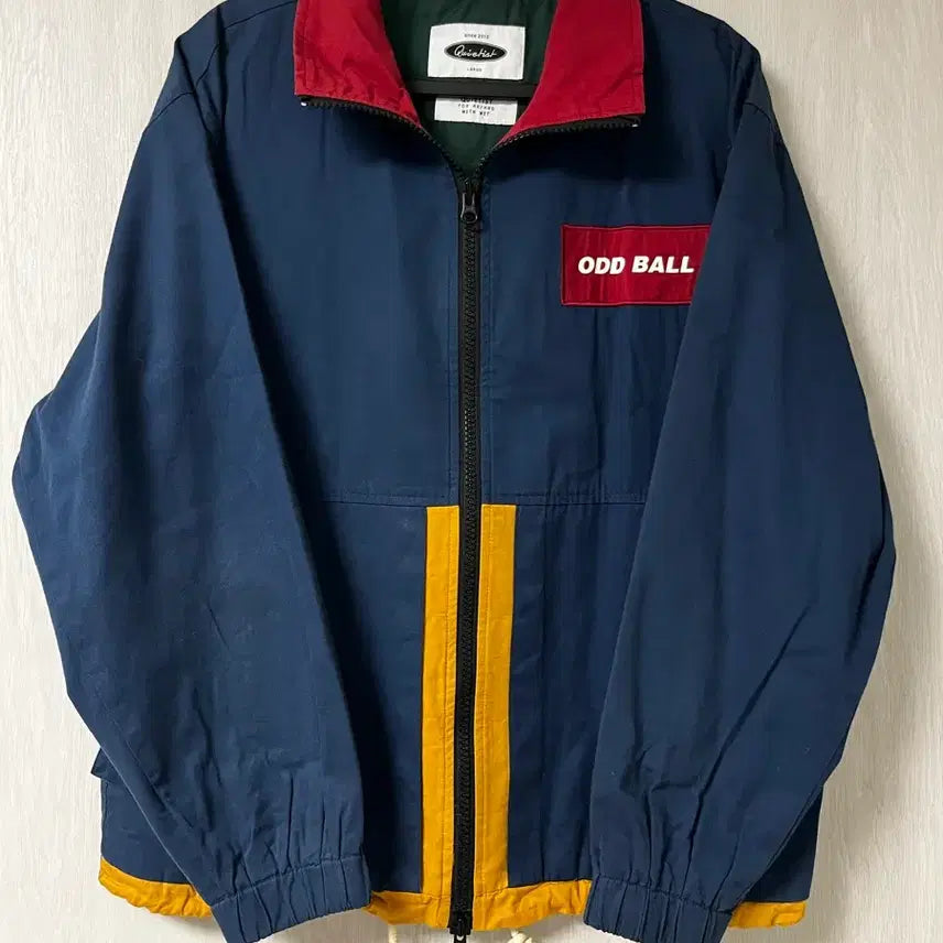 [BUNJANG] Quietist Retro Color Block Sports Jacket Blue L / 콰이어티스트(Quietist) 컬러블럭 레트로 스포츠 자켓 블루 L(10