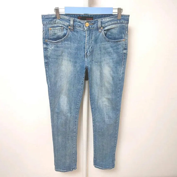 [SOLD OUT] [33] 게스 남성 스판 청바지 금속 삼각 데님 팬츠