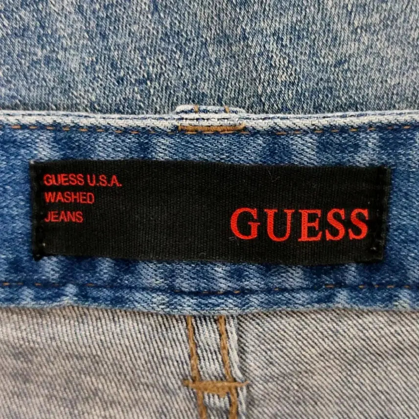 [SOLD OUT] [33] 게스 남성 스판 청바지 금속 삼각 데님 팬츠