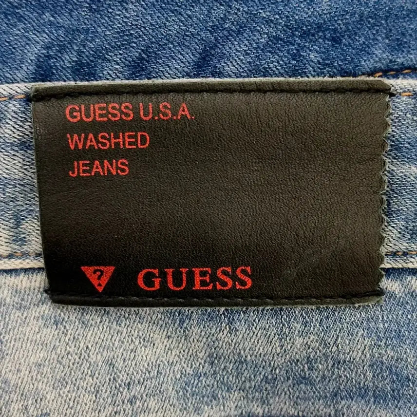 [SOLD OUT] [33] 게스 남성 스판 청바지 금속 삼각 데님 팬츠