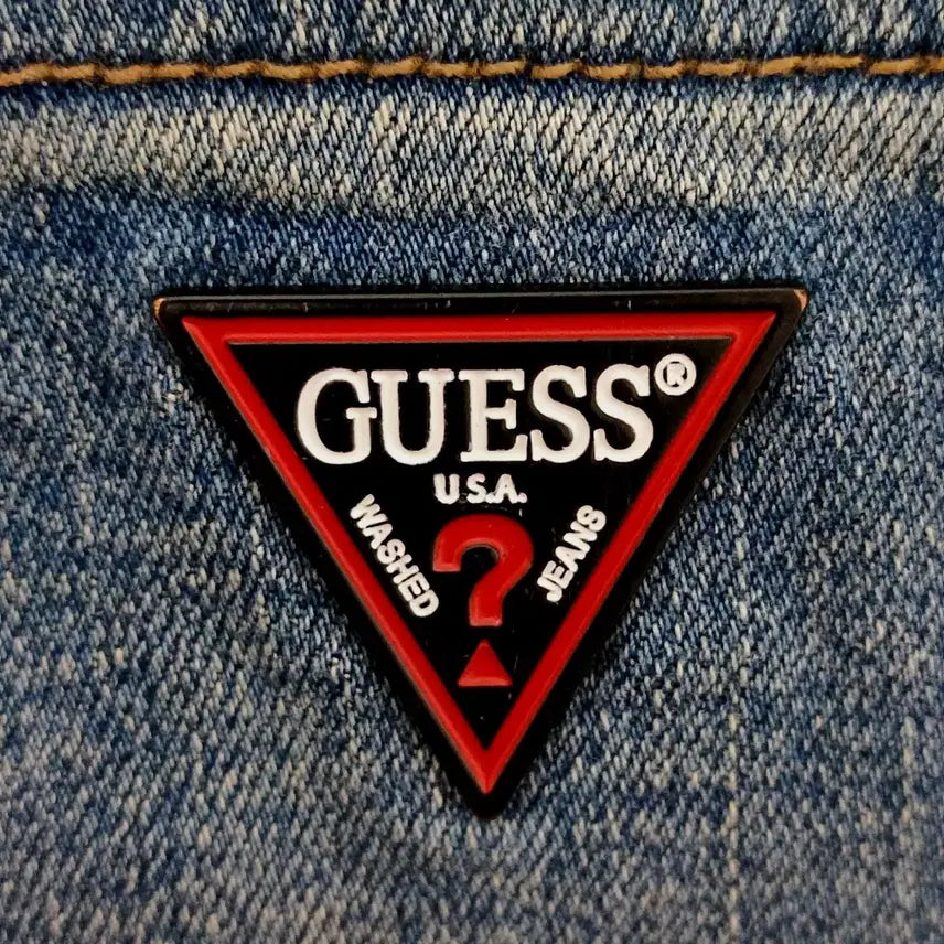 [SOLD OUT] [33] 게스 남성 스판 청바지 금속 삼각 데님 팬츠