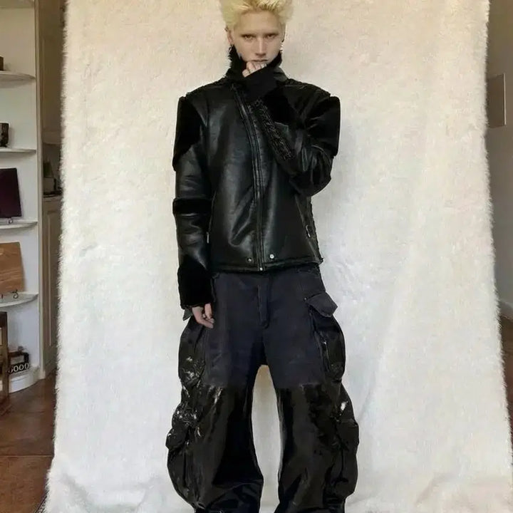 [BUNJANG] Cannnone Wet Cargo Pants / Cannnone wet cargo pants