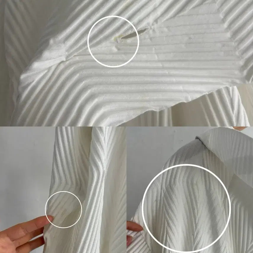 [SOLD OUT] Issey Miyake 이세이미야케 화이트 빅카라 자켓