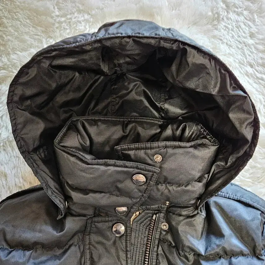 [BUNJANG] Burberry Black Hooded Long Down Padded Coat / 정품 버버리 블랙 다운 후드 롱 패딩