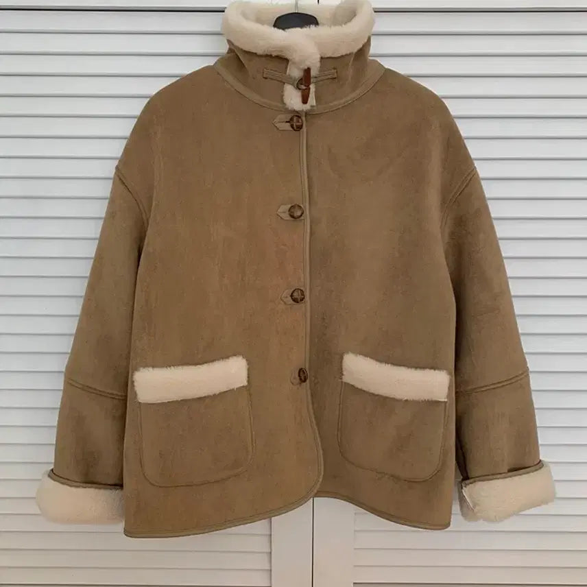 [BUNJANG] Archive Ato Peanut Butter Musctang Coat / 아카이브아토 피넛버터 무스탕