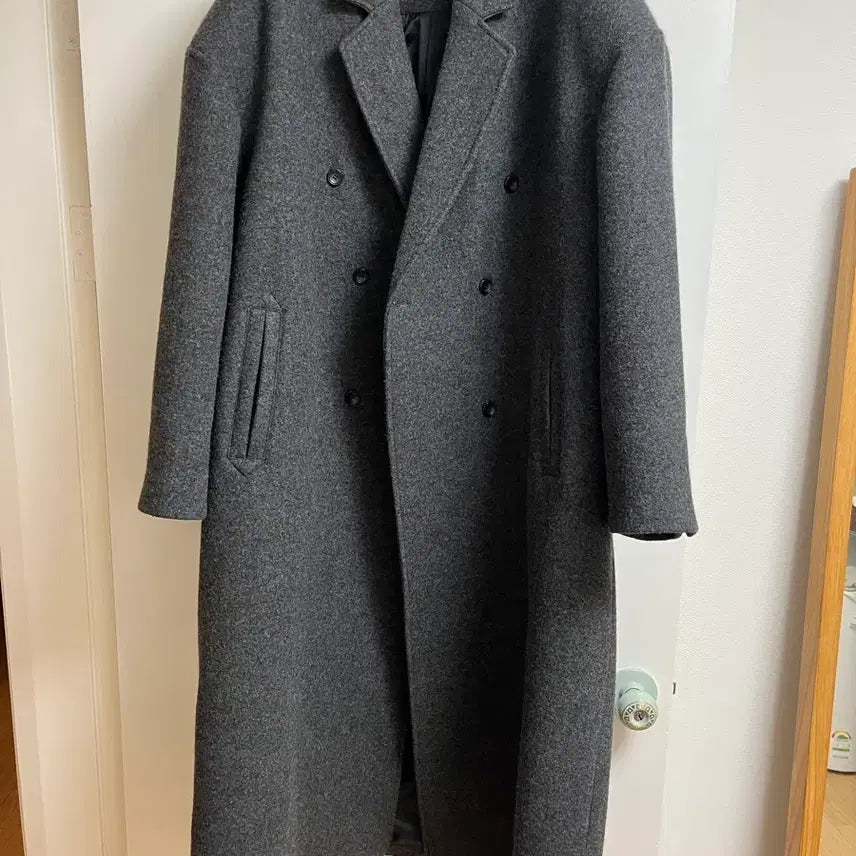 [BUNJANG] ETHOS MONT Double Coat - Charcoal / ETHOS MONT DOUBLE COAT / 에토스 몬트더블코트 -챠콜