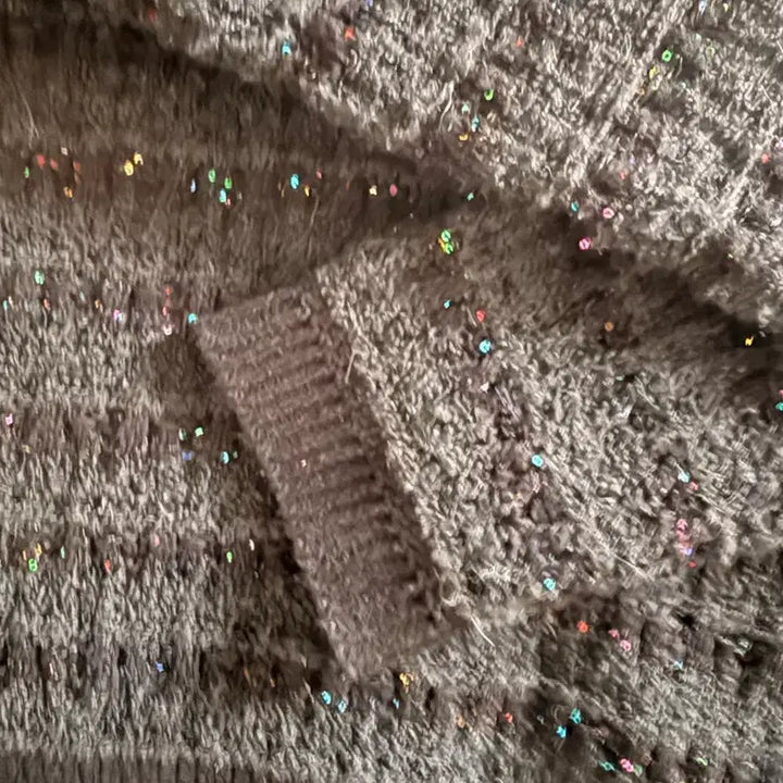 [BUNJANG] MINE Black Tweed Cardigan / MINE 블랙 트위드 가디건