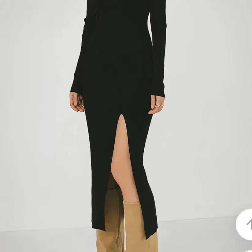 [BUNJANG] Chicwin Ribbed Long Dress / 시크윈 골지 롱 원피스